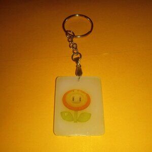 Handmade Super Mario Bros Fire Plant Keychain